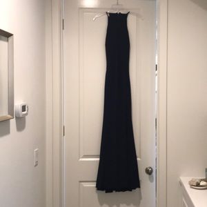 Long navy formal dress